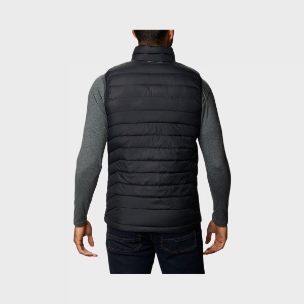 Columbia Power Lite II Neck Ανδρικο Γιλεκο Μαυρο