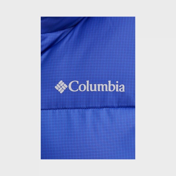 Columbia Puffect Long Neck Crop Καπιτονε Γυναικειο Μπουφαν Μπλε