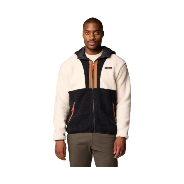 Columbia Backbowl II Remastered Full Zip Hooded Ανδρικη Ζακετα Μαυρο - Λευκο - Καφε 