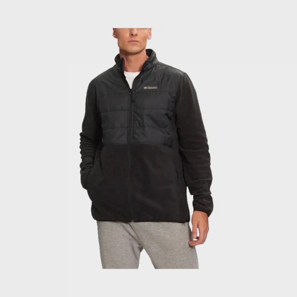 Columbia Basin Butte Fleece II Full Zip Omni Heat Ανδρικη Ζακετα Μαυρη