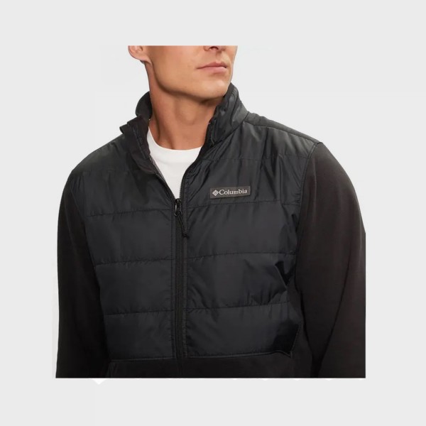 Columbia Basin Butte Fleece II Full Zip Omni Heat Ανδρικη Ζακετα Μαυρη