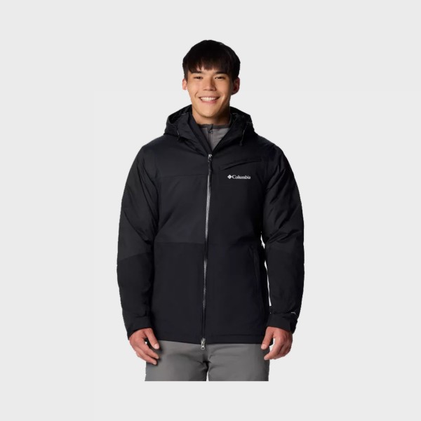 Columbia Iceberg Point II Hooded Omni Heat Reflective Ανδρικο Μπουφαν Μαυρο