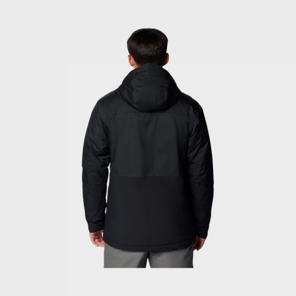 Columbia Iceberg Point II Hooded Omni Heat Reflective Ανδρικο Μπουφαν Μαυρο