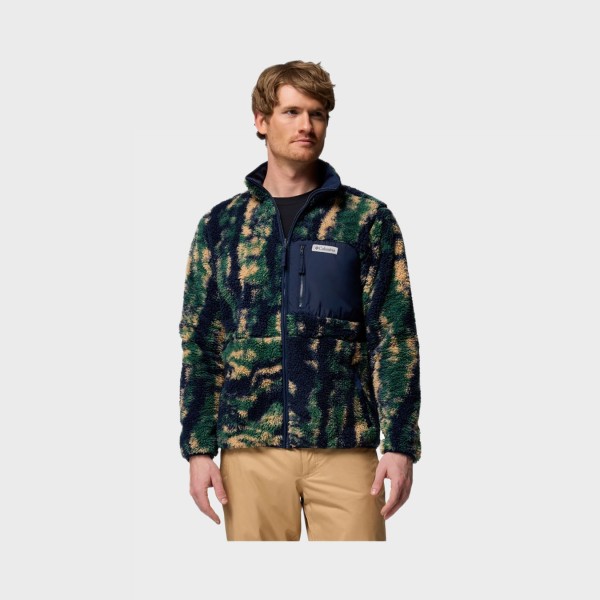 Columbia Winter Pass Fleece Reversable Ανδρικη Ζακετα Μπλε - Πρασινο