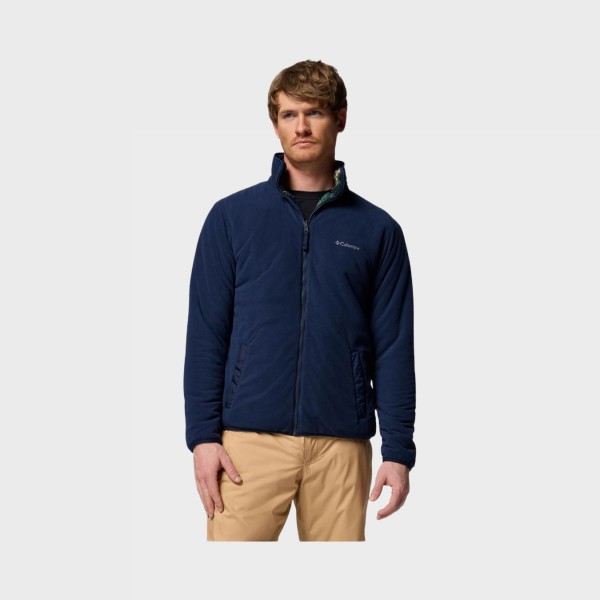 Columbia Winter Pass Fleece Reversable Ανδρικη Ζακετα Μπλε - Πρασινο