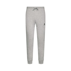 Converse Standard Fit Wearers Left Star Fleece Unisex Παντελονι Γκρι