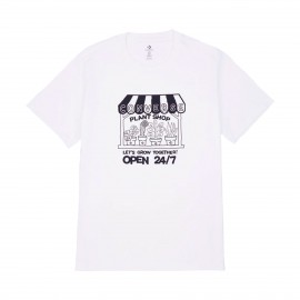 Converse Grow Together Plant Shop Graphic Ανδρικη Μπλουζα Λευκη