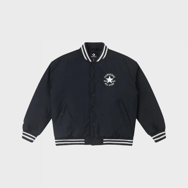 Converse All Star Varsity Padded Crew Neck Ανδρικο Μπουφαν Μαυρο