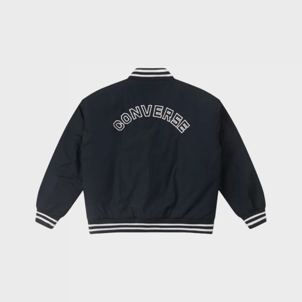 Converse All Star Varsity Padded Crew Neck Ανδρικο Μπουφαν Μαυρο