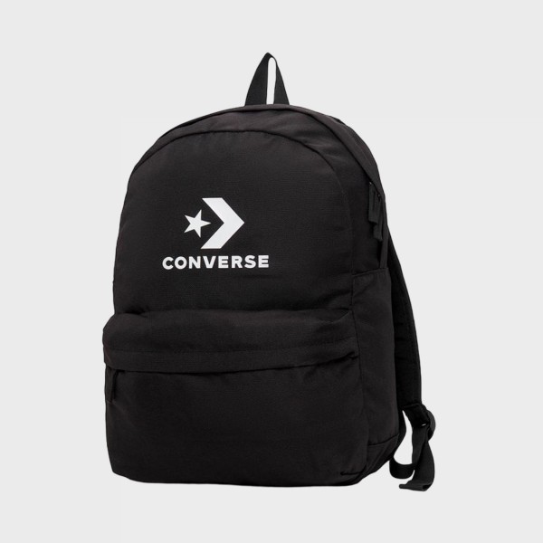 Converse Speed 3 Large Logo 24 Litres Unisex Τσαντα Πλατης Μαυρη