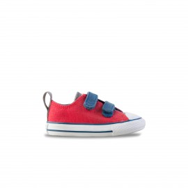 Chuck Taylor All Star 2V OX Βρεφικο Παπουτσι Κοκκινο - Μπλε