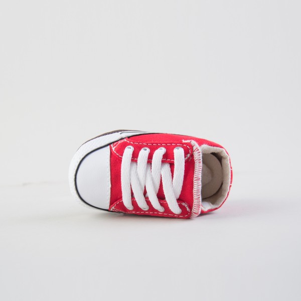 Converse Chuck Taylor All Star Cribster Canvas Βρεφικο Παπουτσι Αγκαλιας Κοκκινο