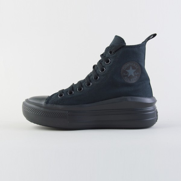 Converse Chuck Taylor Move Canvas Platform Γυναικειο Παπουτσι Μαυρο