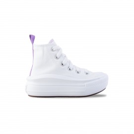 Converse Chuck Taylor All Star Move Platform Παιδικο Παπουτσι Λευκο - Μωβ