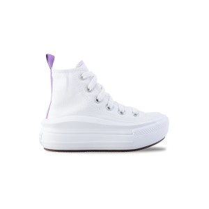 Converse Chuck Taylor All Star Move Platform Παιδικο Παπουτσι Λευκο - Μωβ