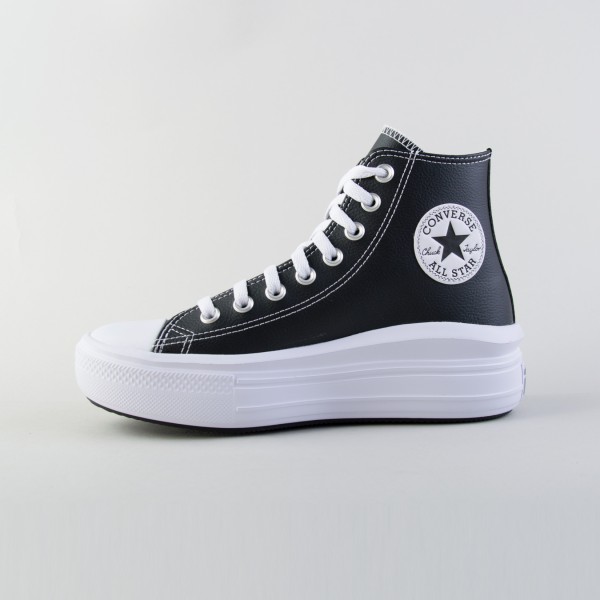 Converse Chuck Taylor All Star Move Platforms Γυναικειο Παπουτσι Μαυρο - Λευκο