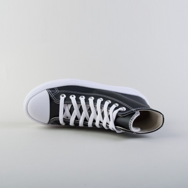 Converse Chuck Taylor All Star Move Platforms Γυναικειο Παπουτσι Μαυρο - Λευκο