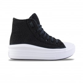 Converse Chuck Taylor All Star Move Faux Fur Γυναικειο Παπουτσι Μαυρο