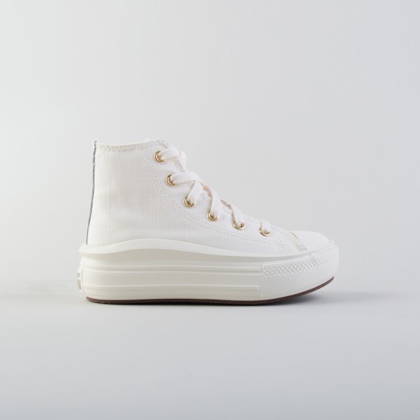 Chuck Taylor All Star Move Tonal Canvas Παιδικο Παπουτσι Ιβουαρ - Χρυσο