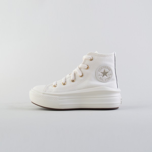 Chuck Taylor All Star Move Tonal Canvas Παιδικο Παπουτσι Ιβουαρ - Χρυσο