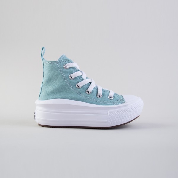 Converse Chuck Taylor All Star Move Denim Παιδικο Παπουτσι Τιρκουαζ