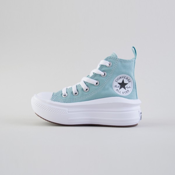 Converse Chuck Taylor All Star Move Denim Παιδικο Παπουτσι Τιρκουαζ