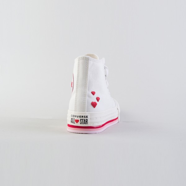 Converse Chuck Taylor All Star Eva Lift Valentines Day Παιδικο Παπουτσι Εκρου