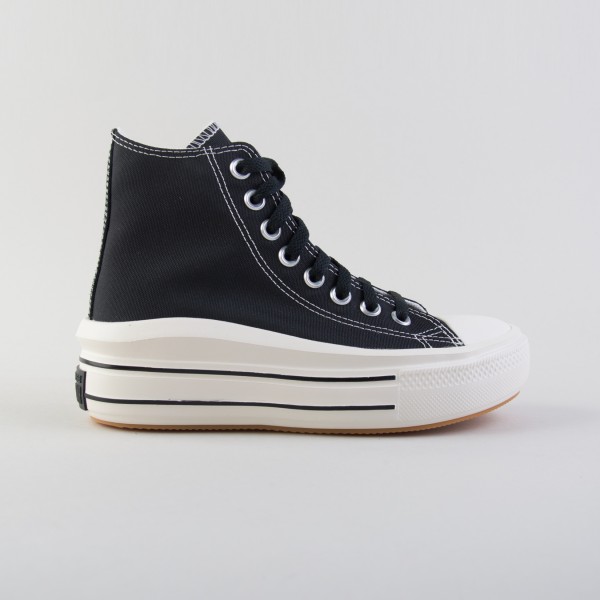 Converse Move Platform Retro Durable Γυναικειο Παπουτσι Μαυρο