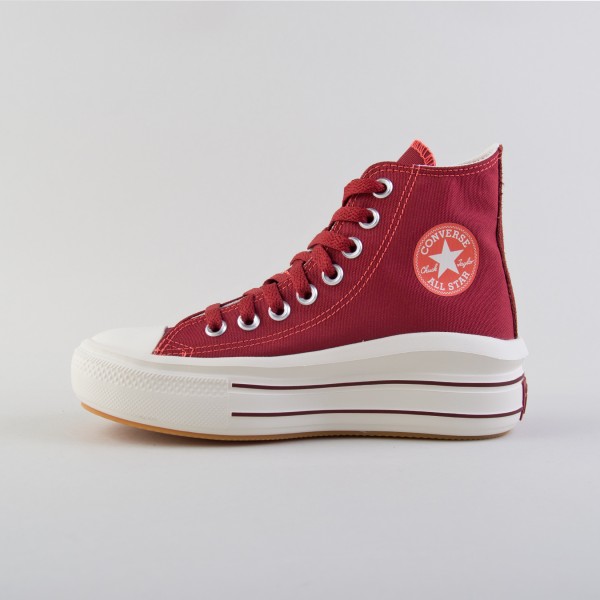 Converse Move Platform Retro Durable Γυναικειο Παπουτσι Κοκκινο