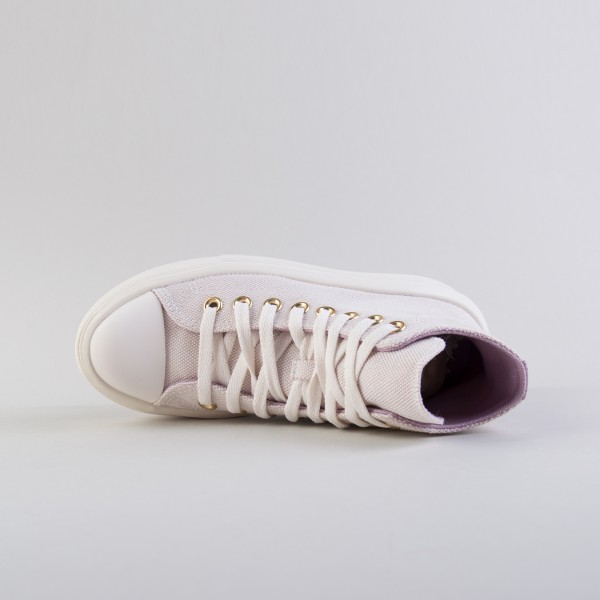 Converse All Star Move Platform Gold Luxe Γυναικειο Παπουτσι Λιλα