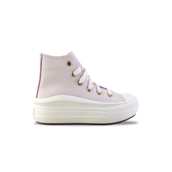 Converse Chuck Taylor All Star Move Gold Luxe Παιδικο Παπουτσι Λιλα