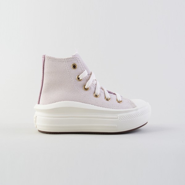 Converse Chuck Taylor All Star Move Gold Luxe Παιδικο Παπουτσι Λιλα