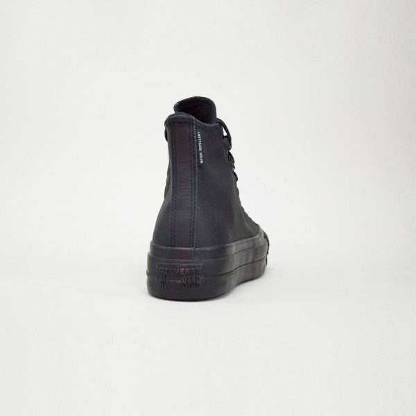 Converse Chuck Taylor All Star Lift Leather Γυναικειο Παπουτσι Μαυρο