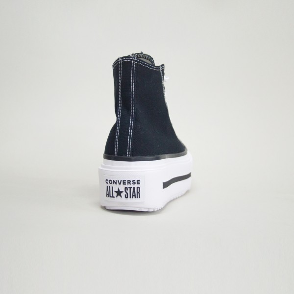 Converse Chuck Taylor All Star Lift Double Stack Γυναικειο Παπουτσι Μαυρο - Λευκο