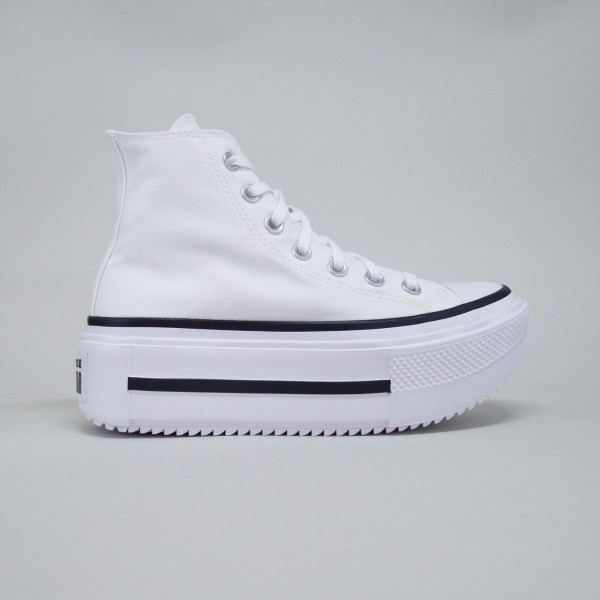 Converse Chuck Taylor All Star Lift Double Stack Γυναικειο Παπουτσι Λευκο