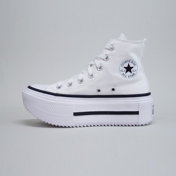 Converse Chuck Taylor All Star Lift Double Stack Γυναικειο Παπουτσι Λευκο