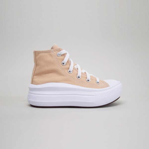 Converse Chuck Taylor All Star Move Platform Canvas Παιδικο Παπουτσι Ωχρα