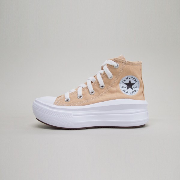 Converse Chuck Taylor All Star Move Platform Canvas Παιδικο Παπουτσι Ωχρα