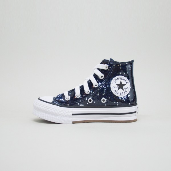 Converse All Star Eva Lift Glitter Platform Παιδικο Παπουτσι Μπλε