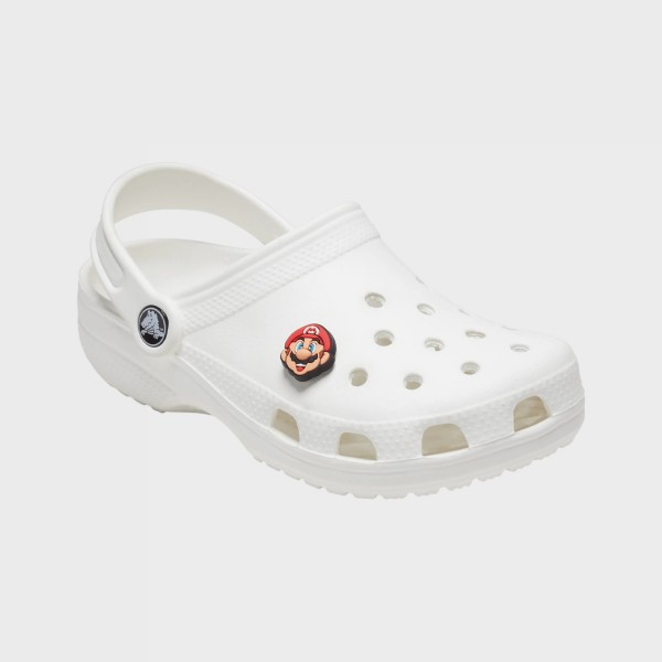 Crocs X Jibbitz Charms Super Mario Pin Διακοσμητικη Καρφιτσα Κοκκινη