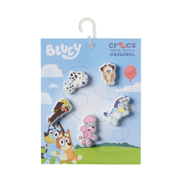 Crocs X Jibbitz Charms 5 Τεμ Bluey Pins Διακοσμητικες Καρφιτσες Πολυχρωμες