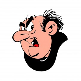 Crocs X Jibbitz Charms Smurfs Gargamel Παπαστρουμφ Διακοσμητικη Καρφιτσα Μαυρη