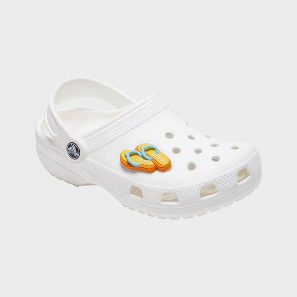 Crocs X Jibbitz Charms Flip Flops Pin Διακοσμητικη Καρφιτσα Κιτρινη