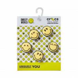 Crocs X Jibbitz Smileyworl 5 Τεμαχια Αξεσουαρ Καρφιτσες Χρωμα Κιτρινο 