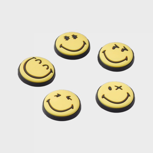 Crocs X Jibbitz Smileyworl 5 Τεμαχια Αξεσουαρ Καρφιτσες Χρωμα Κιτρινο 