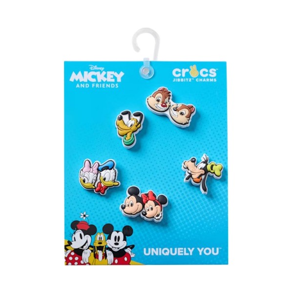 Crocs X Jibbitz Mickey And Friends PVC 5 ΤΜΧ Διακοσμητικες Καρφιτσες Πολυχρωμες