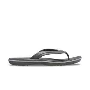 Crocs Crocband Flip Flop Sporty Look Unisex Παντοφλα Ανθρακι - Γκρι