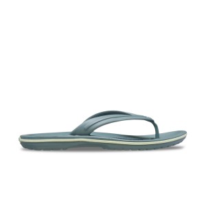 Crocs Crocband Flip Flop Sporty Look Unisex Παντοφλα Πρασινο - Μπεζ