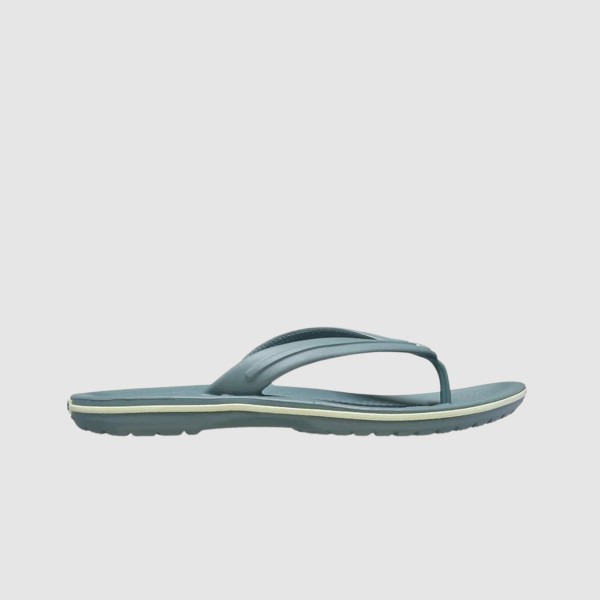Crocs Crocband Flip Flop Sporty Look Unisex Παντοφλα Πρασινο - Μπεζ