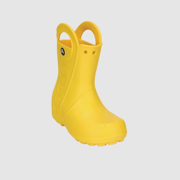 Crocs Handle It Rain Comfort Παιδικη Γαλοτσα Κιτρινη